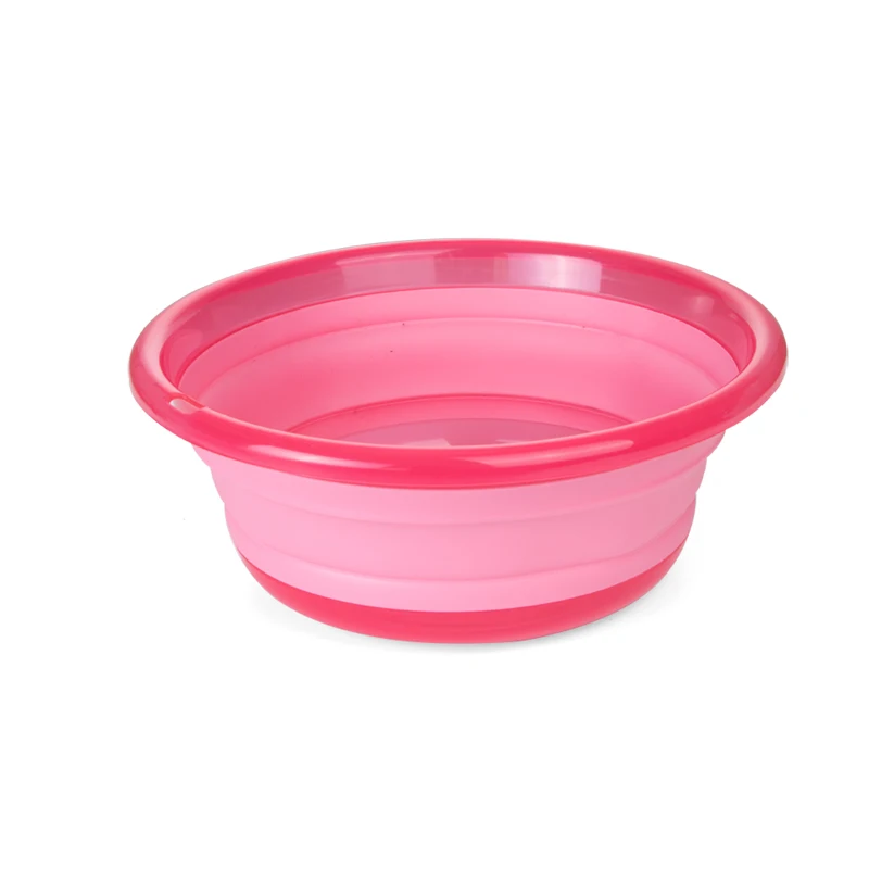 
Middle Semi-transparent Portable Silicone Collapsible Camp Wash Basin Collapsible basin for Camping Fishing Outdoor 