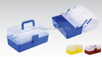 clear plastic tackle box