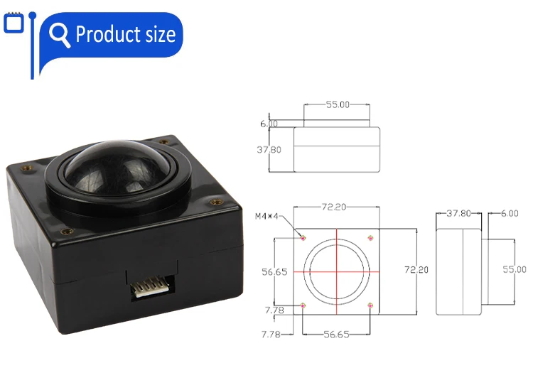 computer accessories 50mm medical internal trackball