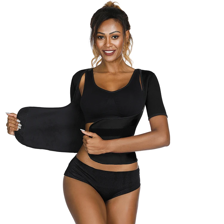 

2018 High Quality Short Sleeve Neoprene Vest Tight Slimming Wear Full Body Shaper, As show