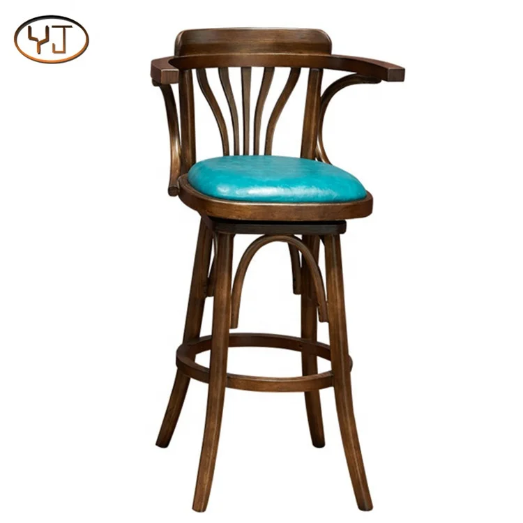 
Bar Chair Design High Swivel Wooden Loft Bar Chair 