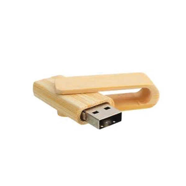 

Bamboo Maple Walnut Color Swivel Wood USB Flash Drive