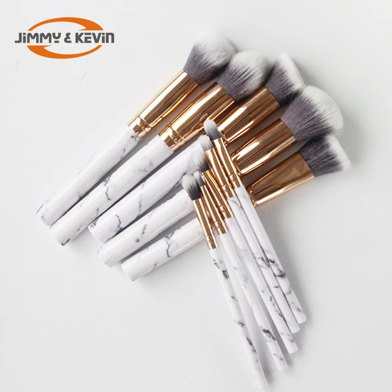 

2019 New Arrivals Hot Sale Marble brush 10 pcs Makeup Brush Set