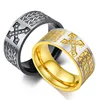 Yiwu Meise Wholesale Fashion stainless steel cross ring diamond men's ring