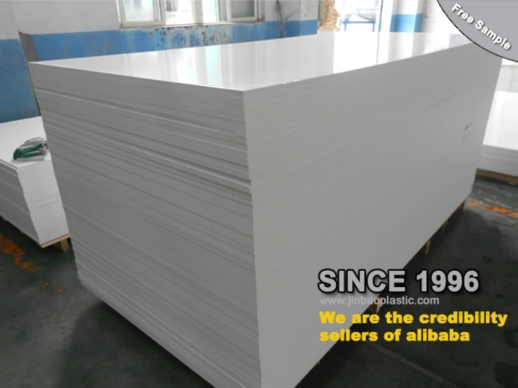 JINBAO 3mm 5mm 8mm 4X8 pvc colored plastic sheet foam core board