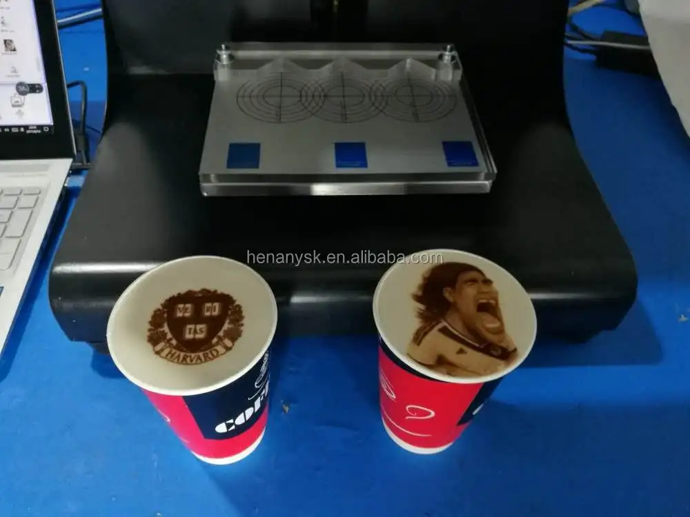 Multicolor Selfie Good Food 3d 4cups Coffee Flatbed Printer Machine - Buy Food 3