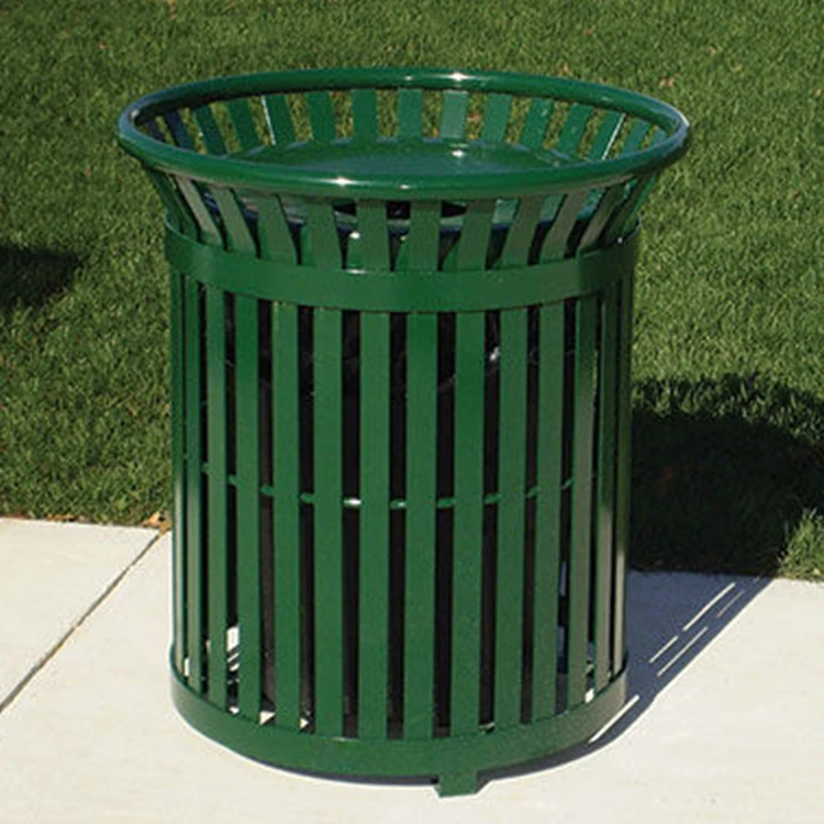 Factory Supplying Cast Iron Outdoor Steel Sorted Trash Can Waste Bin ...