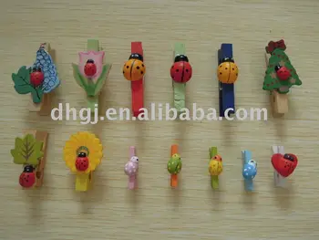 Cowslips Decorated Mini Wood Clothespins Buy Decorated Mini