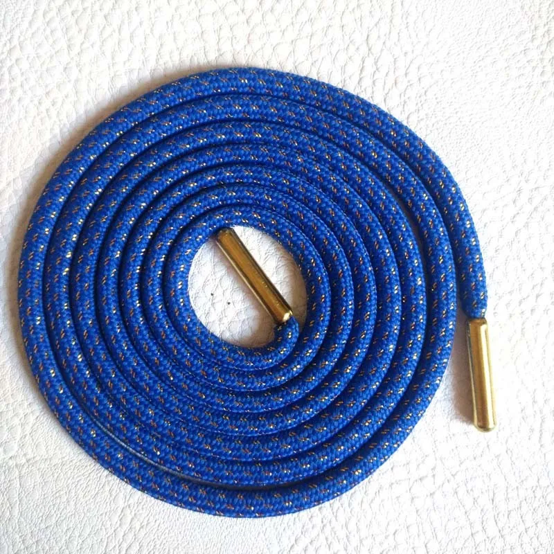 Zonesin Custom Glitter Wire Round Shoelace Fastener With Customized Tag