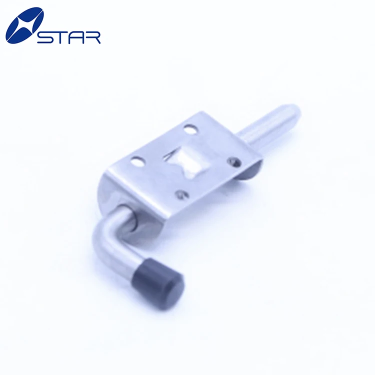 Factory spring loaded bolt latch assembly for truck body parts