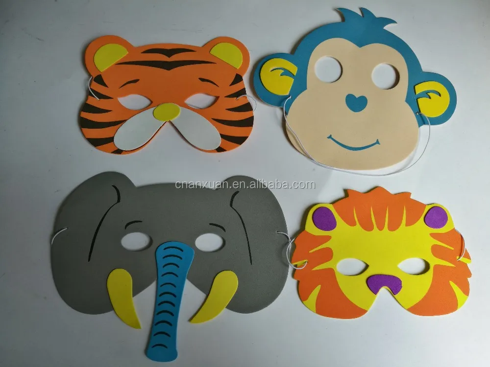 Pvc Foam Funny 2d Mask Props - Buy Custom Paper Masks,Paper Mask,Cute Face  Mask Product on Alibaba.com