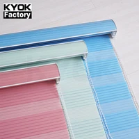 

KIEI 2019 components zebra curtains window blind curtain double roller blind