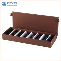 

8 slot Custom Soft Foldable Fabric Eyewear Storage Spectacles Sunglasses Display Glasses Box