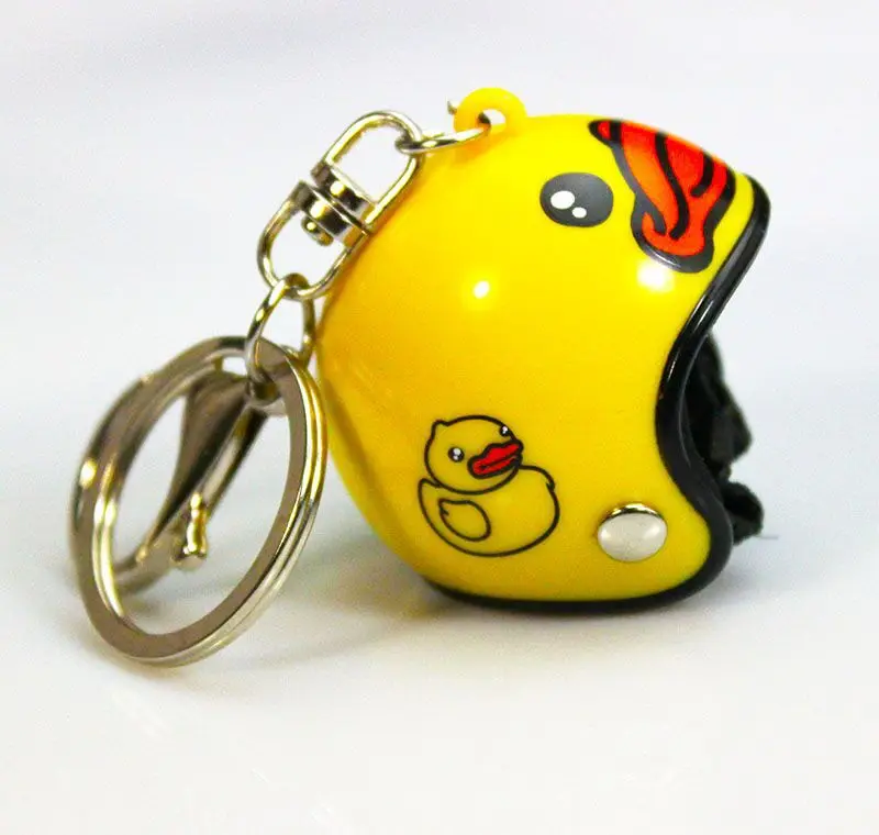 New Fashion Motorcycle Helmets Key Chain Cute Safety Helmet Knight Key