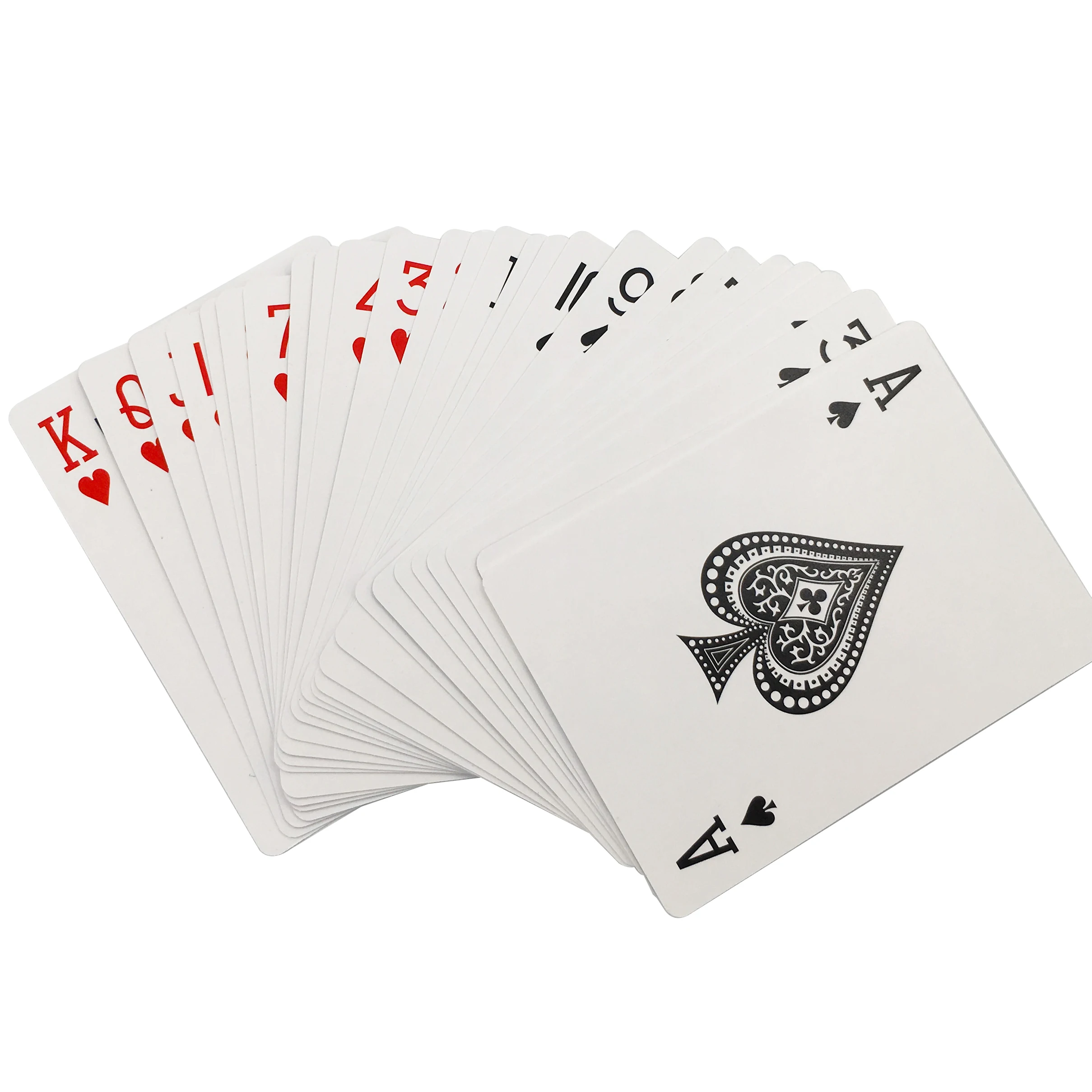 

Custom printing 100% black core paper casino poker cards, Full color( cmyk & spot color)