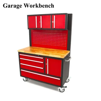 Color Paint Steel Tool Trolley 48 Garage Roller Cabinet With