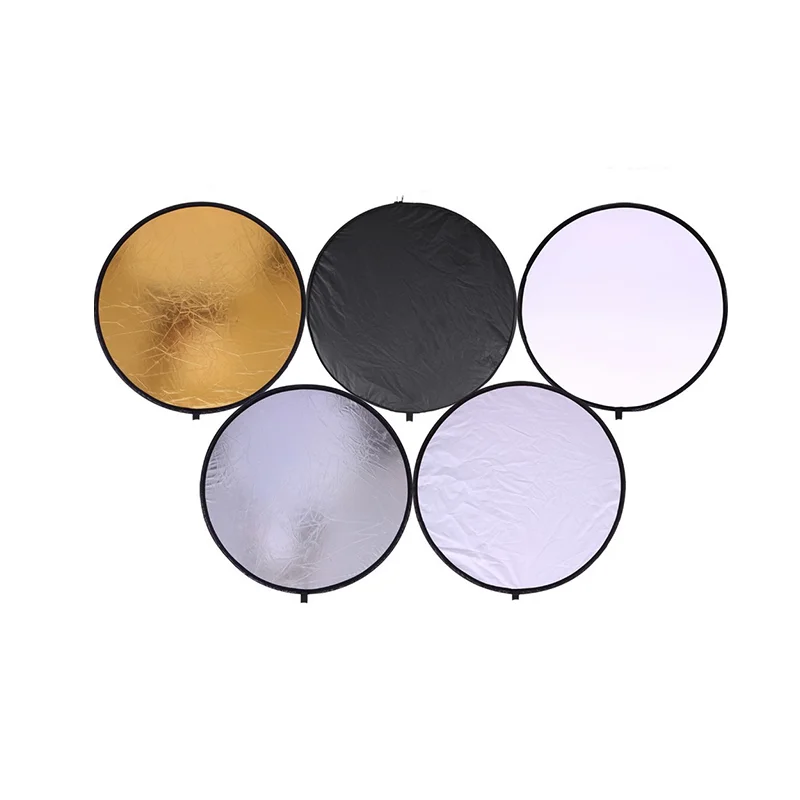 

Wholesale price Handheld multi collapsible 5 in 1 photo studio light reflector for photography, Gold, silver, black, white, soft