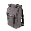 Fashion custom canvas backpack foldable school backpack with laptop component