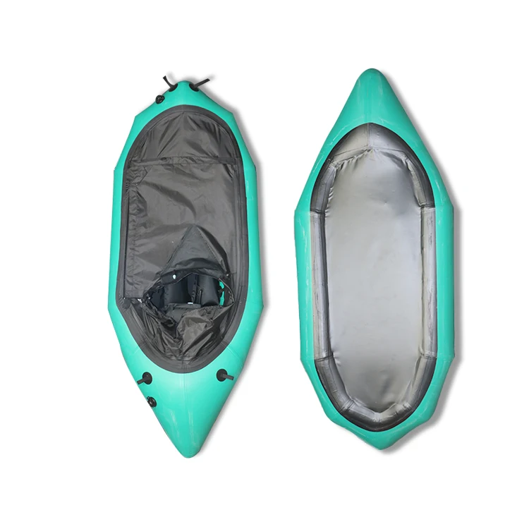 

Light weight TPU Packraft Inflatable Rafting Boat Hovercraft River Lake Canoe Kayak Backpacking Portable Raft OEM Custom, All the customized pvc color