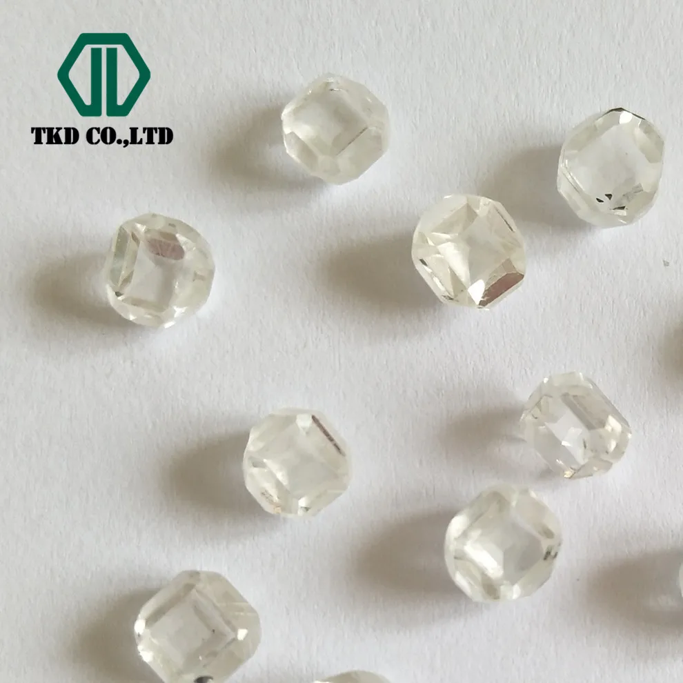 

3pc per carat gemstone loose uncut HPHT Lab grown white diamond Rough Stone