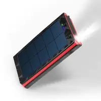 

20000 Solar Power Bank Battery External Phone Charger With LED Light