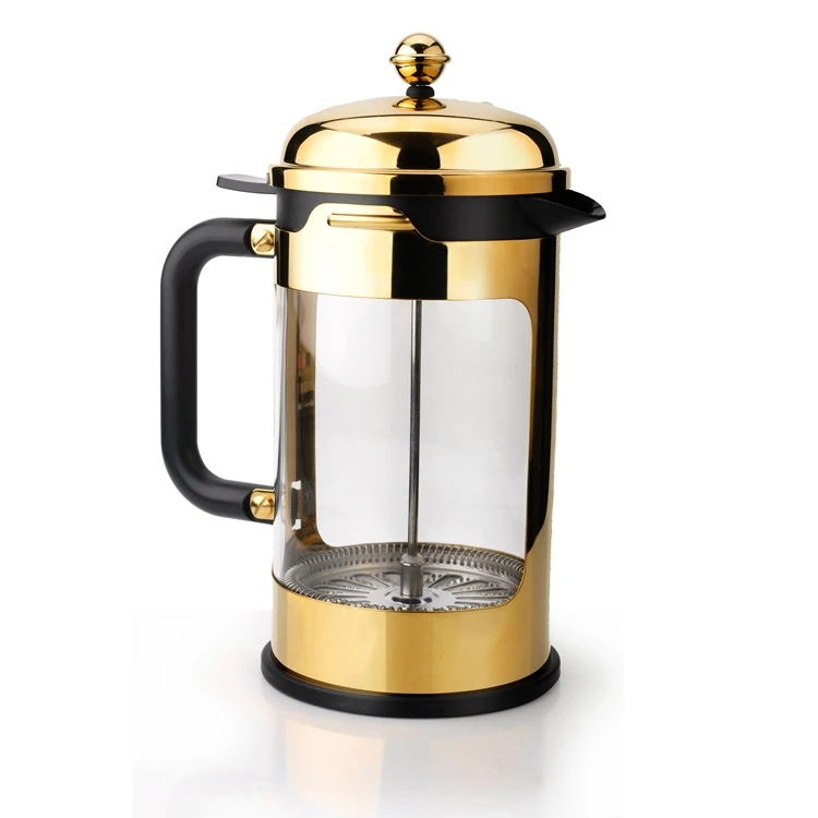 Prensa Francesa De Vidrio Con Infuserf,Nuevo Diseño Dorado,Precio De  Fábrica - Buy De Nuevo Diseño De Prensa En Francés,Cafetera,Café Con  Infusor Product on Alibaba.com