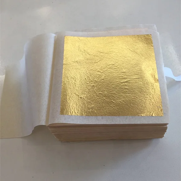 

Customized  24k Pure Gold Edible gold leaf sheets for cakes decorations
