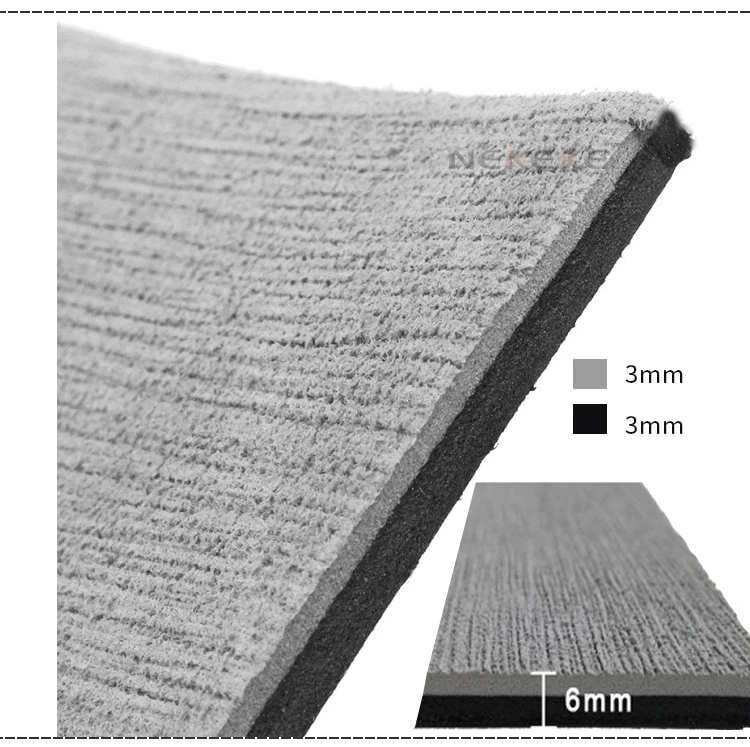 90 x 240 CM thick 6 mm thick gray marine grade Eva foam deck pad sheet