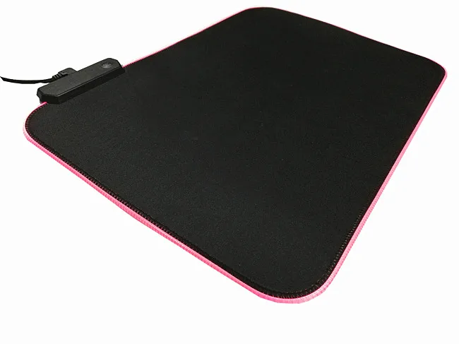 RGB LED mouse pad manufacturers, non-slip rubber base computer keyboard pad mat