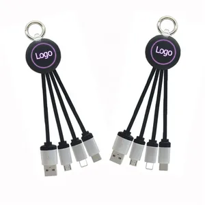 Function USB Charger Cable Keychain
