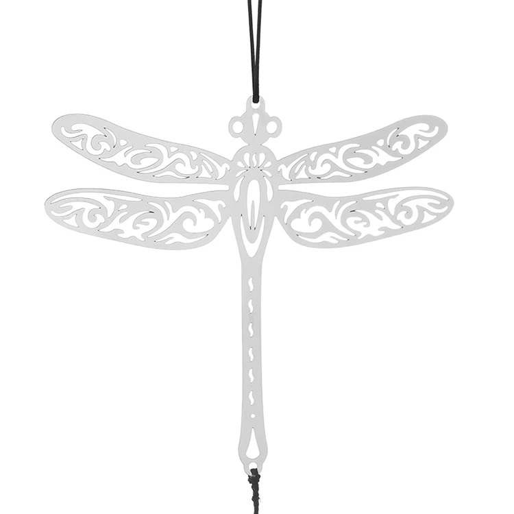 

wholesale metal dragonfly cheap hot selling home decor wind chime for outdoor decoration, White/black