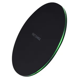 Ultra Thin 10W LED Fast Wireless Charger iPhone Samsung