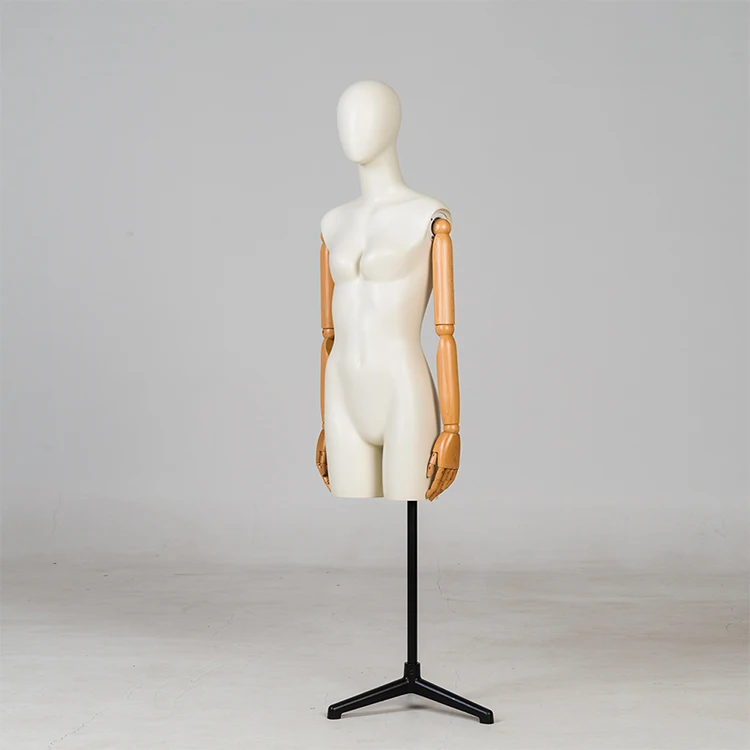 Movable Joints Bust Mannequin With Movable Wooden Arms Buy Movable