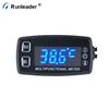 Runleader Digital LED Temperature Meter And Tach Hour Meter Tachometer For Marine Snowmobile Motocross Go Kart