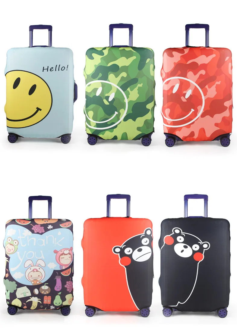 Wholesale Ecofriendly Baggage Protective Cover Custom Printedsuitcase