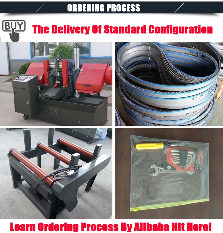 China Energy Efficient Multipurpose Hydraulic Band Saw Machine SH-330 ORDERING PROCESS