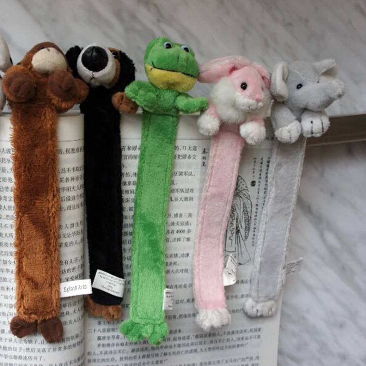 plush animal bookmarks