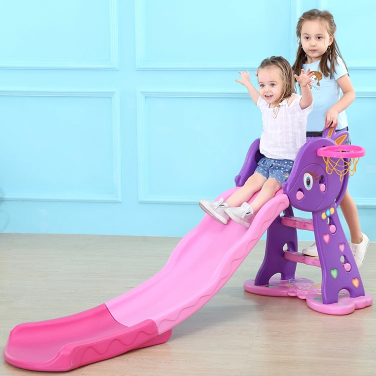 Happy Outdoor Kids Swing And Slide Children Garden Play Set Plastic