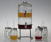 8L 10L 12L Beverage Dispenser Glass Juice Container With Tap