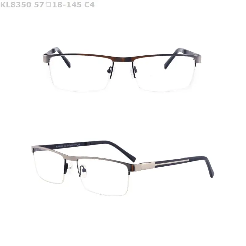 Half Frame Memory Metal Eyeglass Frame Men's Business Glasses Buy