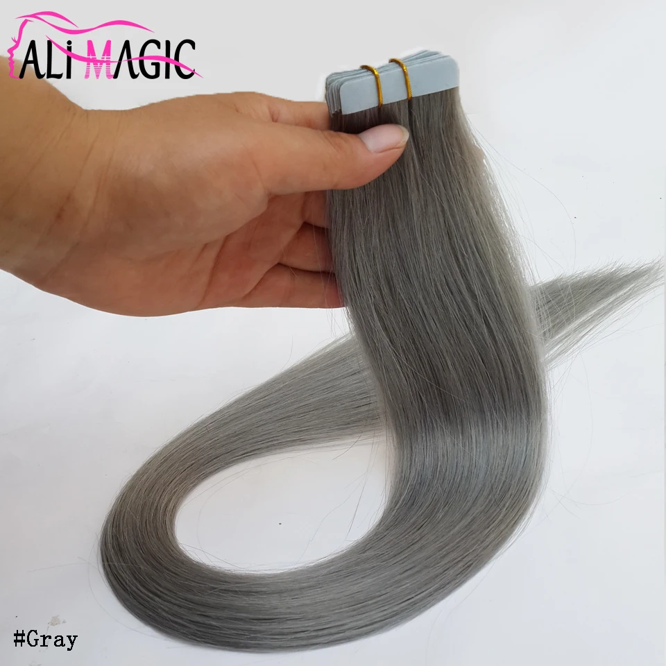 

Tape Hair Extensions Decorative Adhesive Tape Gray Color 20Pc 50G German Imports Of Blue Tape Brazilian Human Hair Extensions, All color available
