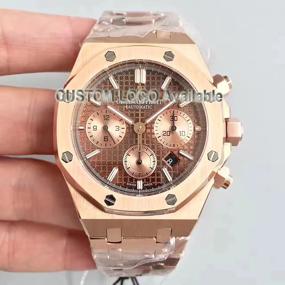 

luxury brand watch 316L stainless steel top brand watch automatic movement top quality original brand available, Black