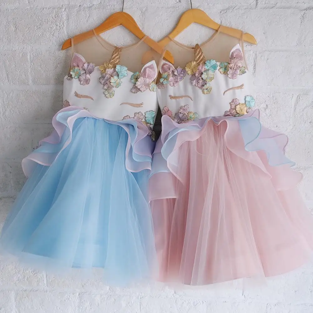 

Unicorn Baby Girl Party Dresses/Children's Evening Dresses Unicorn Birthday Party Dresses kids brand clothes, N/a