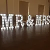 mrs and mr wedding marquee letters