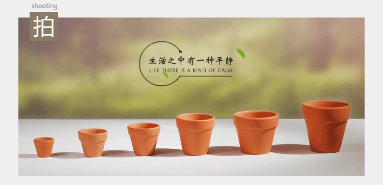 Garden Terracotta Flowerpots Manual Flower Planters