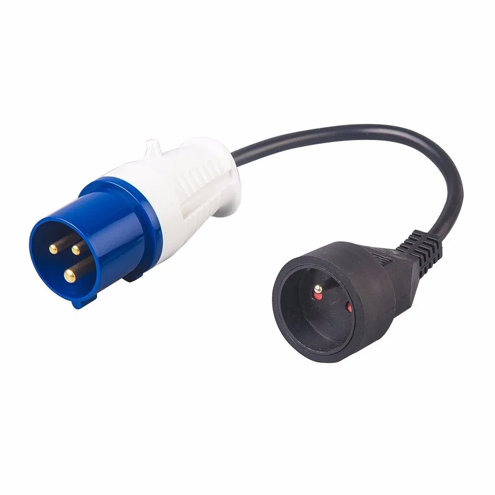 200v-250v Industrial Power Plug To Schuko French Adaptor Socket ...