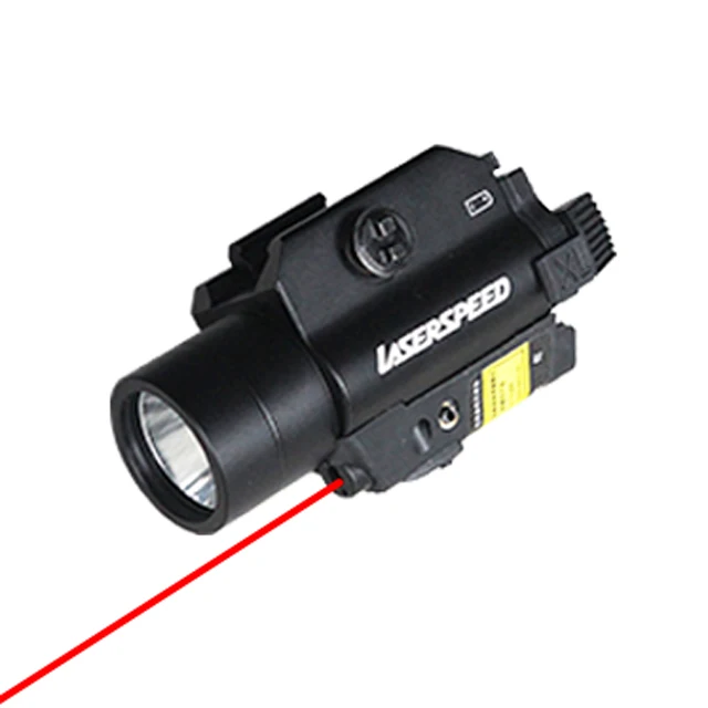 

Laserspeed Tactical Red Dot Laser Sight with 450 Lumens LED Flashlight Fits 20mm Pic Rail