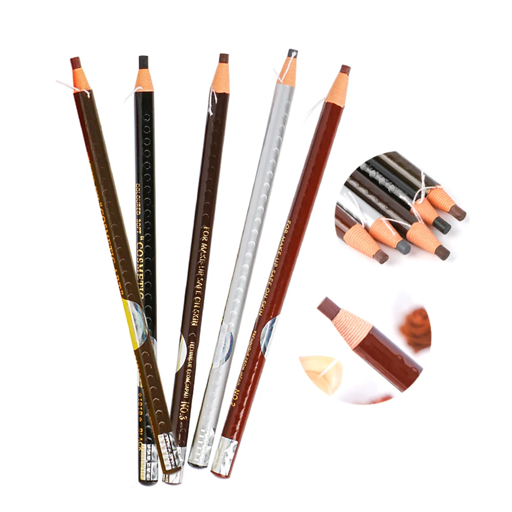 

Private Label Waterproof Pull - Line Eyebrow Pencil PMU Accessories, Nature brown, light brown, brown, gray,black ,white