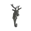 Rusty antique creative deer animal head shaped coat key hooks rack hardware for bedroom wall decoration