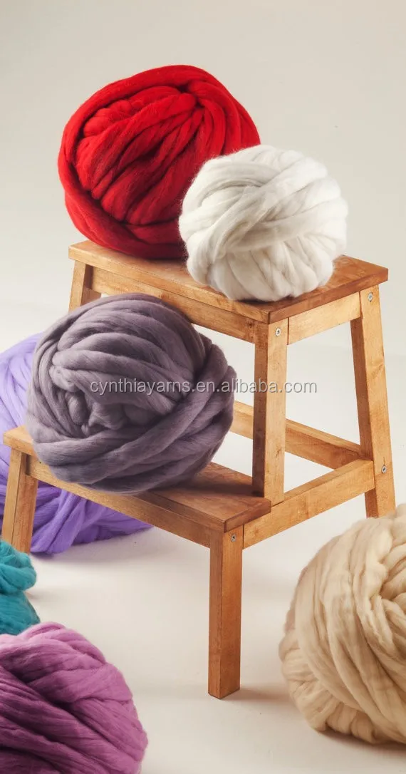 Hot Sale Giant Merino Wool Yarn Super Bulky Yarn For Knitting Buy